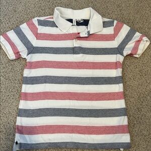 Janie & Jack Striped Pique Polo Shirt, 8
